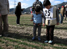農商工連携の一環として食育体験イベント
「麦踏みフェスティバル」を2009年より毎年開催
