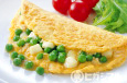 豆とチーズのとろとろオムレツ