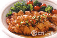 鶏の一枚揚げ、ミックスねぎだれ