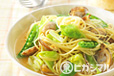 あさりと春野菜のスープパスタ