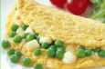 豆とチーズのとろとろオムレツ