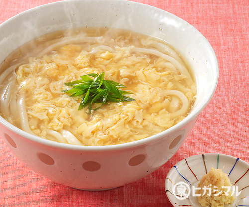 とろみ玉子とじうどんのレシピ 作り方 和食がいっぱい ヒガシマルレシピ ヒガシマル醤油