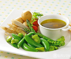 春野菜のバーニャカウダのレシピ 作り方 和食がいっぱい ヒガシマルレシピ ヒガシマル醤油