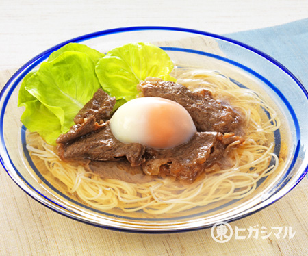 牛肉のっけそうめんのレシピ 作り方 和食がいっぱい ヒガシマルレシピ ヒガシマル醤油