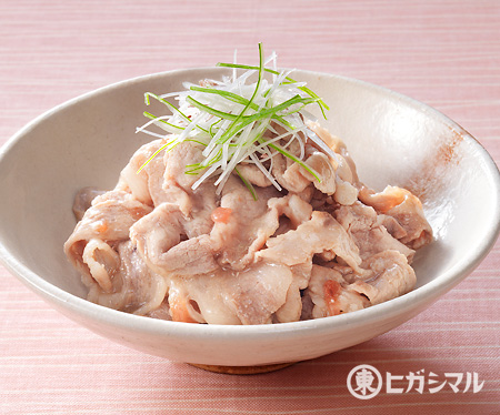 豚肉の梅肉ソースあえ