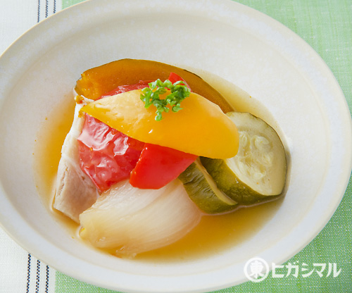 夏野菜の煮物のレシピ 作り方 和食がいっぱい ヒガシマルレシピ ヒガシマル醤油
