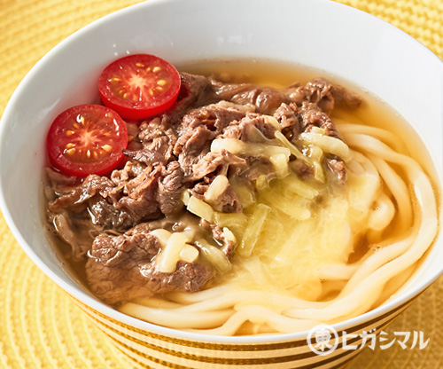 チーズ肉うどん