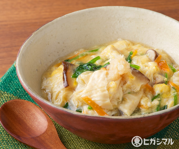 レシピ画像：湯葉の玉子とじ