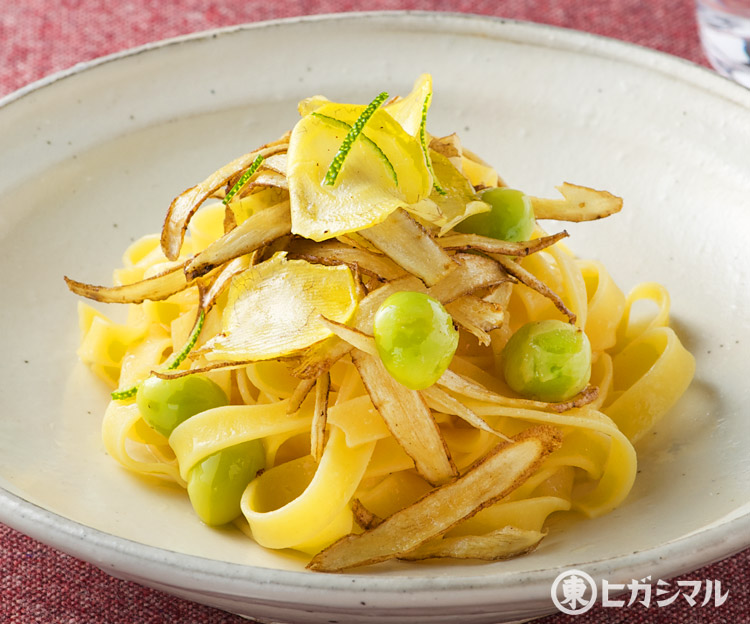 揚げごぼうのパスタ