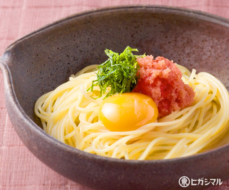 辛子明太子と玉子のパスタのレシピ 作り方 和食がいっぱい ヒガシマルレシピ ヒガシマル醤油