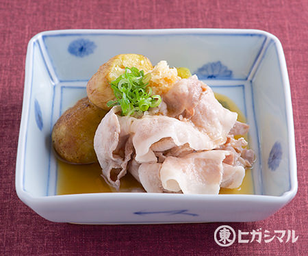 焼きなすとゆで豚
