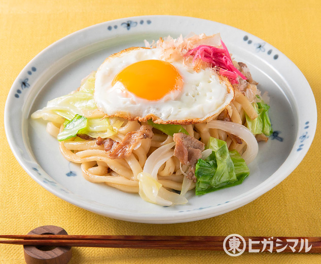 春キャベツの焼きうどん