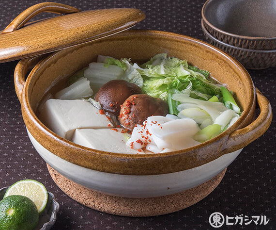 白菜といかの鍋仕立て
