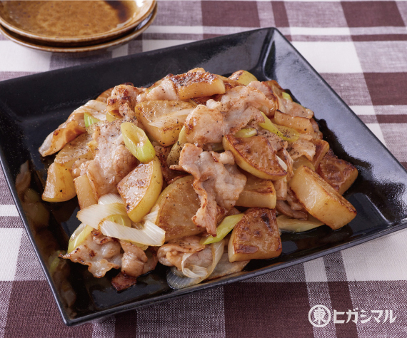 大根と豚バラの牡蠣だし醤油炒め