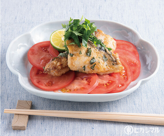 さわらの青じそ牡蠣だし焼き