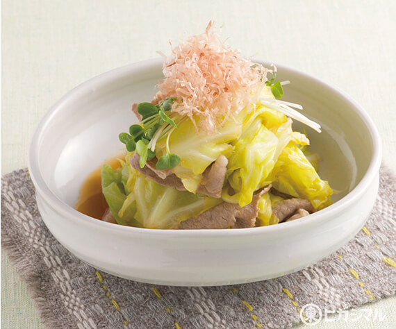 豚肉と春キャベツの甘酢あえ