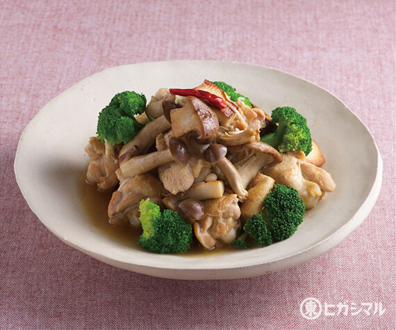 鶏手羽元ときのこの煮込み