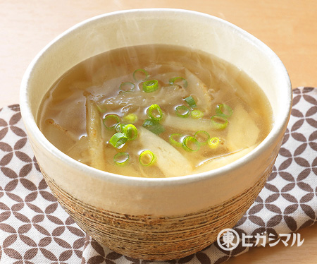 新ごぼうと新玉ねぎのスープ