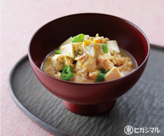 豆腐と鶏の玉子とじ