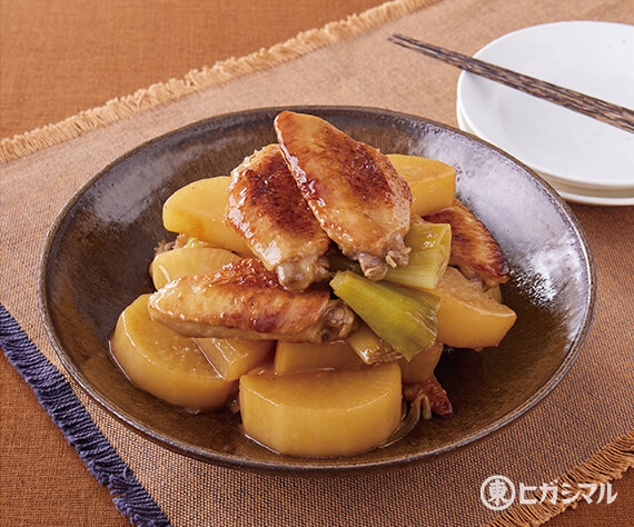 大根と鶏手羽先の照り煮