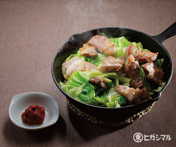 博多風豚のキャベツ焼き