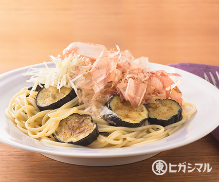 なすとアンチョビーの<br>しょうが風味パスタ