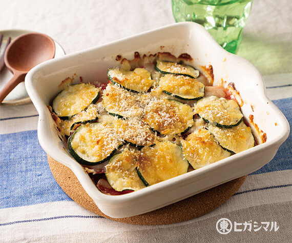 ズッキーニとトマトのパン粉焼き