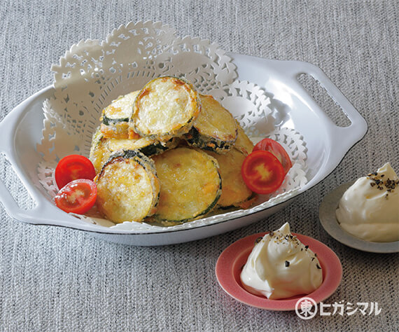 ズッキーニのからあげ　チーズディップ