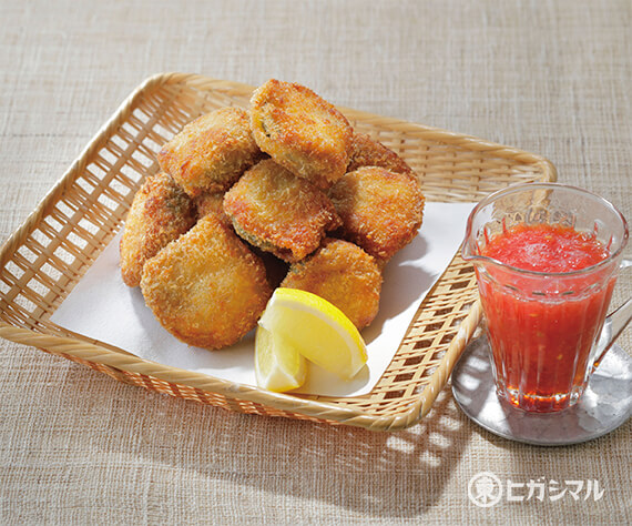 ズッキーニの肉巻きフライ