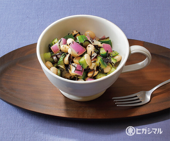 ひじきときゅうりと大豆のサラダ
