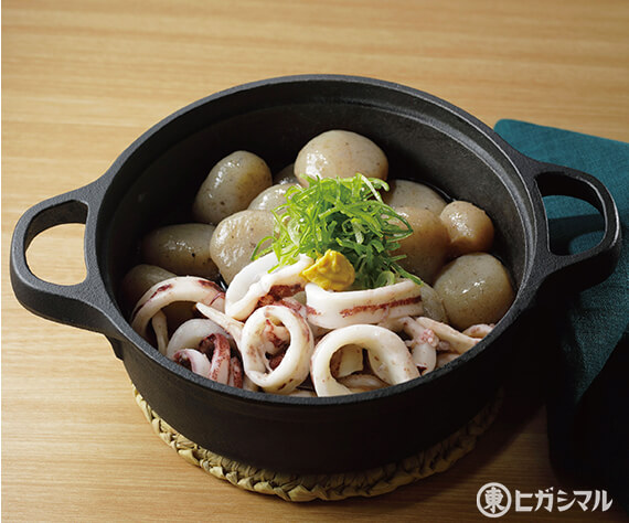 玉こんにゃくといかの煮物