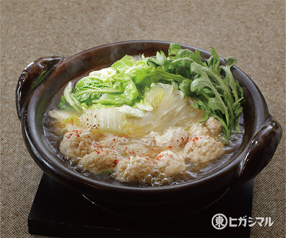 白菜と鶏だんごの鍋