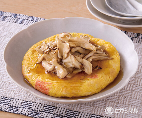 かに玉のきのこあんかけ