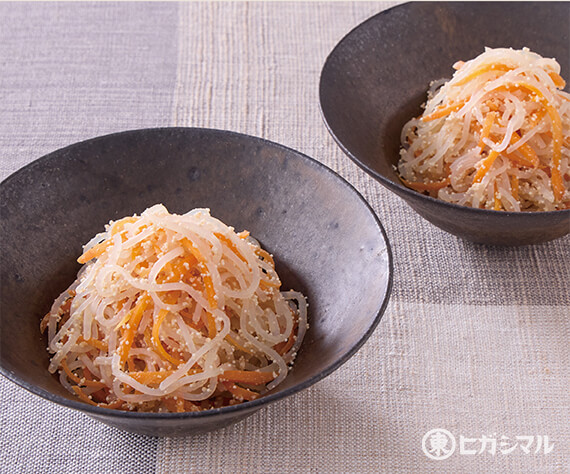 しらたきとにんじんのたらこあえ
