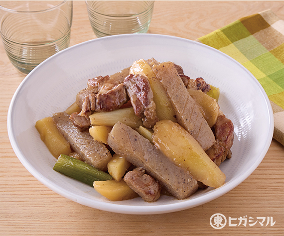 こんにゃく入り中華風豚じゃが