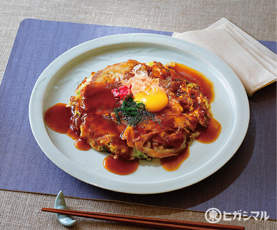 おからとキャベツのふんわりお好み焼き