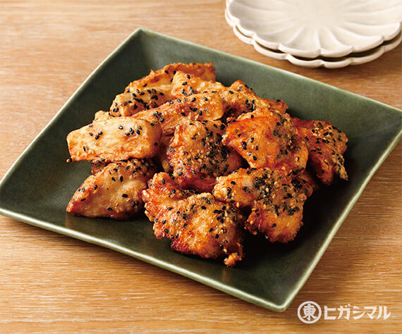鶏むね肉と長いものごまから揚げ