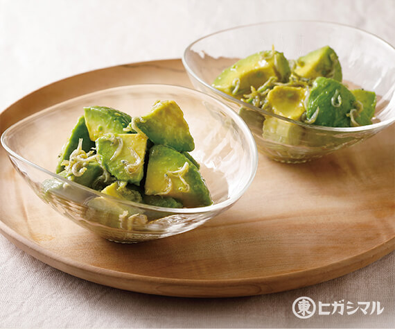 アボカドのじゃこわさびあえ