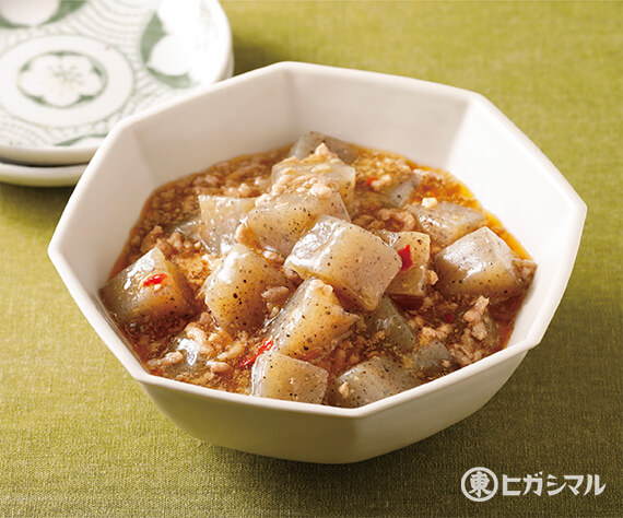 こんにゃくのピリ辛そぼろ煮