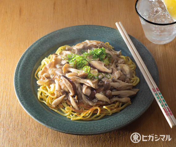 きのこあんかけ焼きそば