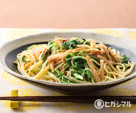 自家製なめたけのパスタ