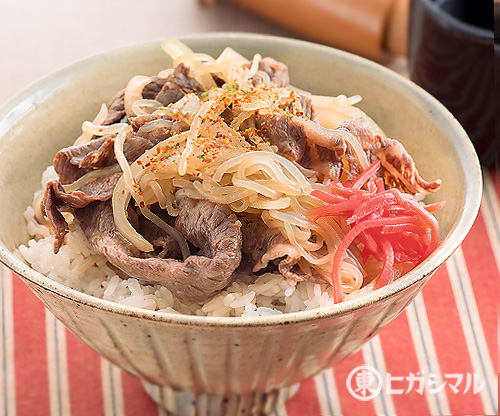 レシピ画像：あっさり牛丼