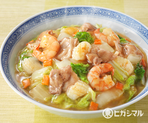 中華丼のレシピ 作り方 和食がいっぱい ヒガシマルレシピ ヒガシマル醤油