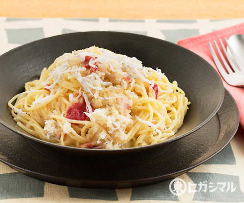 大根おろしの<br>梅しらすパスタ