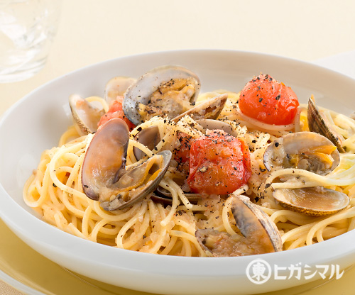 あさりとミニトマトの<br>パスタ