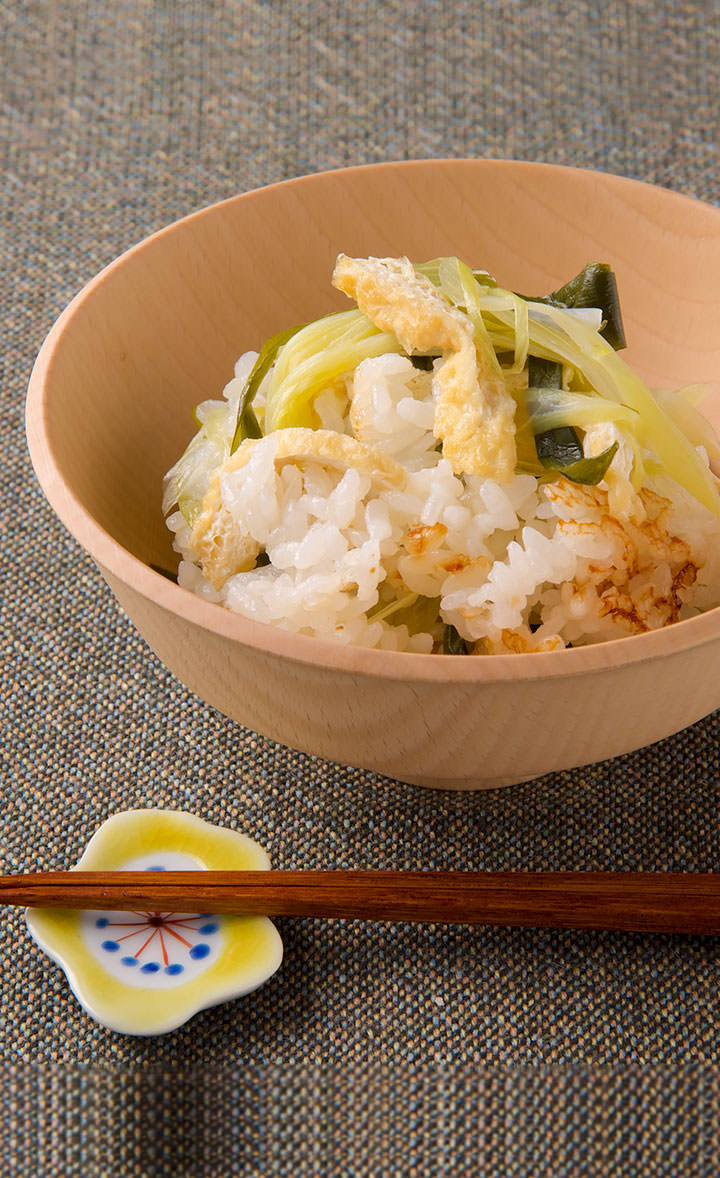 小松菜と桜えびの混ぜご飯