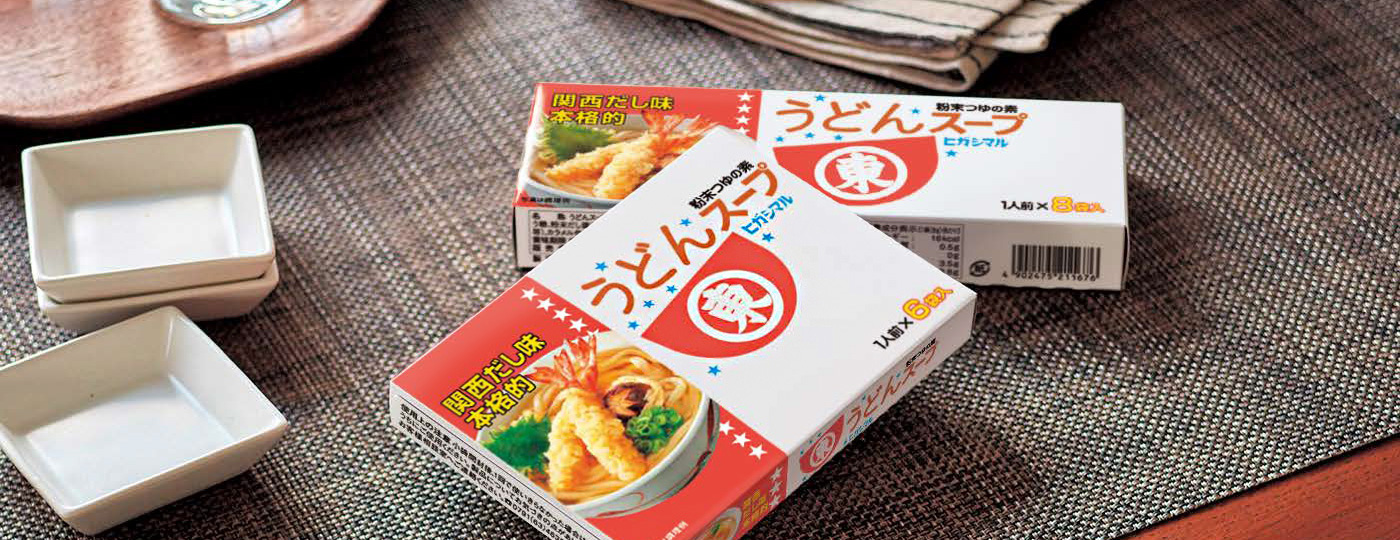 うどんスープ6袋入りと8袋入りのイメージカット